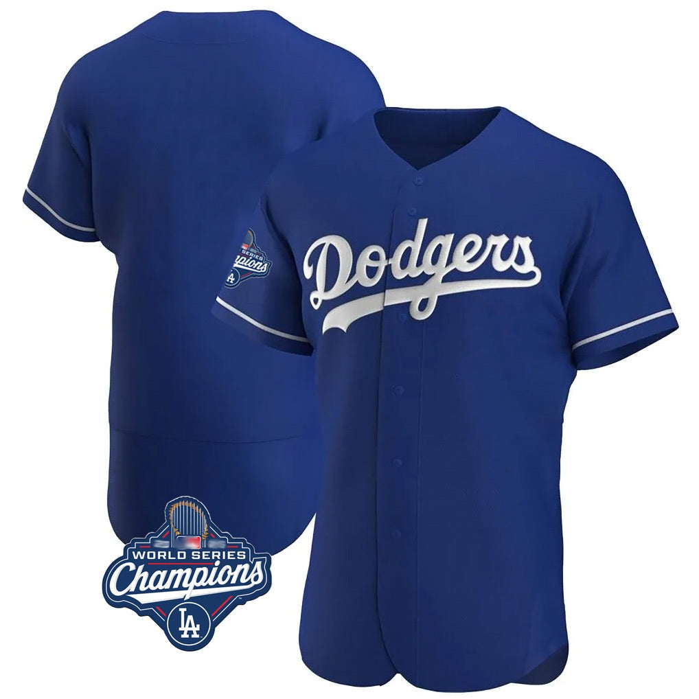 Los Angeles Dodgers Blank Player Royal HeidiMiller Limited Elite Home World Series Meet Stitched Jerseys