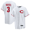 Cincinnati Reds #3 Ke'Bryan Hayes Player White HeidiMiller Home Game Stitched Jerseys