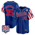 Baltimore Orioles #35 Adley Rutschman Player Royal HeidiMiller USA 250 Independence Day Vapor Premier Limited Home Game Stitched Jerseys