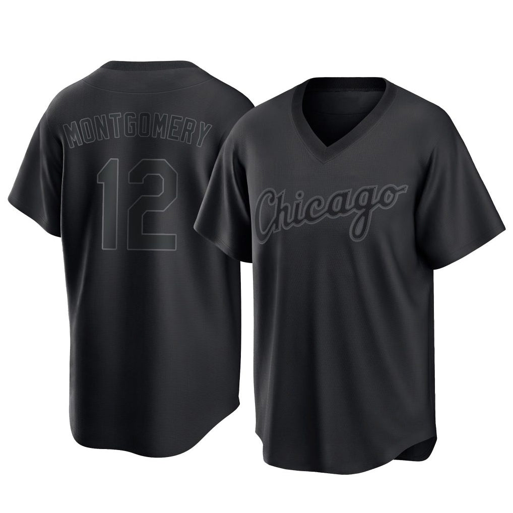 Chicago White Sox #12 Colson Montgomery Player Black HeidiMiller T-shirt Home Game Stitched Jerseys