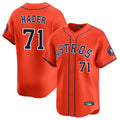 Houston Astros #71 Josh Hader Player Orange HeidiMiller Home Limited Stitched Jerseys