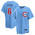 Chicago Cubs #6 Matt Shaw Player Light Blue HeidiMiller Home Game Stitched Jerseys