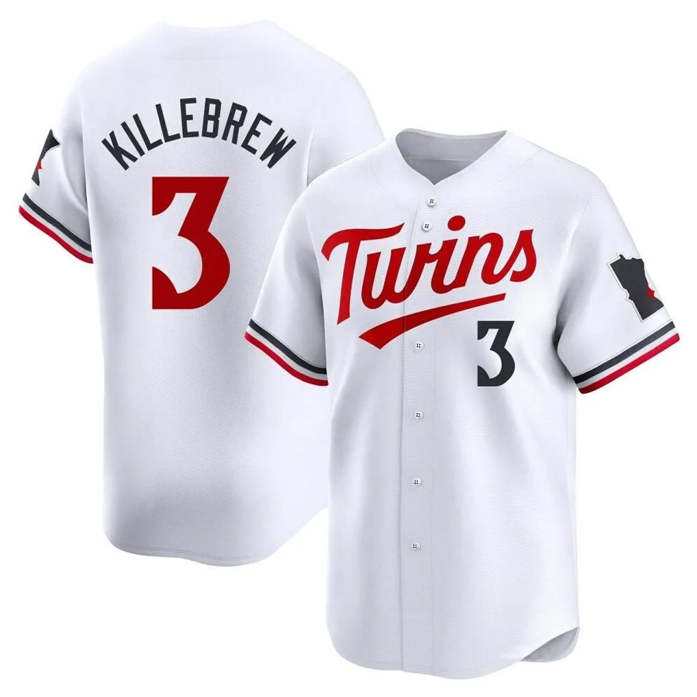 Minnesota Twins #3 Harmon Killebrew Player White HeidiMiller Home Limited Stitched Jerseys
