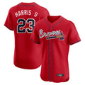 Atlanta Braves #23 Michael Harris II Player Red HeidiMiller Limited Elite Home Game Stitched Jerseys