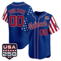 Custom Washington Nationals America 250 Edition Vapor Premier Limited Royal HeidiMiller Stitched Jerseys