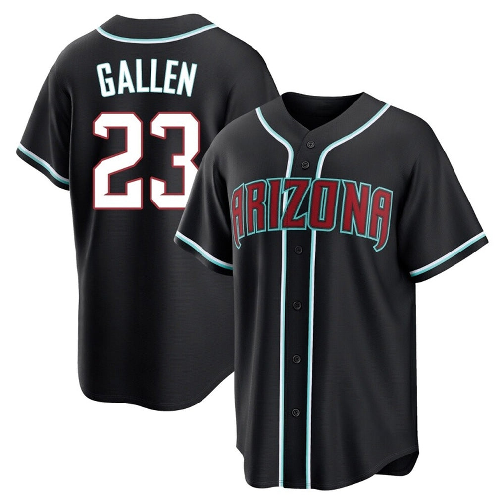 Arizona Diamondbacks #23 Zac Gallen Player Black HeidiMiller Home Game Stitched Jerseys