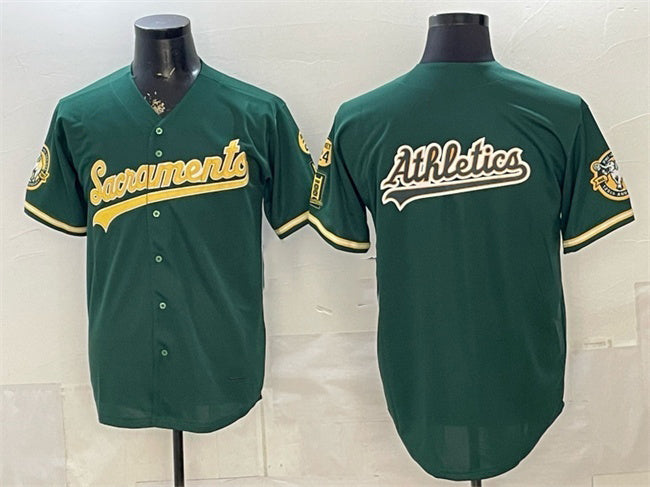 Oakland Athletics Team Big Logo 2026 Green HeidiMiller Alternate Sacramento Celebrating 125 Years Vapor Limited Stitched Jerseys 2