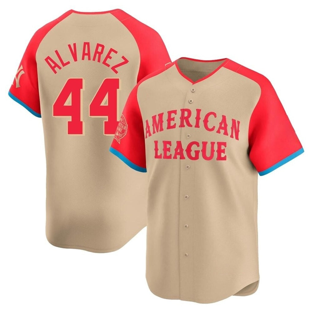 Houston Astros #44 Yordan Alvarez Player Cream HeidiMiller American League All-Star Game Limited Stitched Jerseys