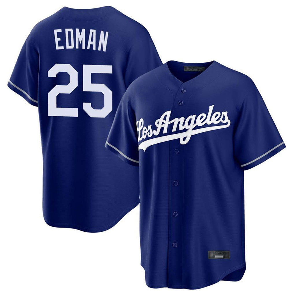 Los Angeles Dodgers #25 Tommy Edman Player Royal HeidiMiller Game Stitched Jerseys