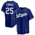 Los Angeles Dodgers #25 Tommy Edman Player Royal HeidiMiller Game Stitched Jerseys