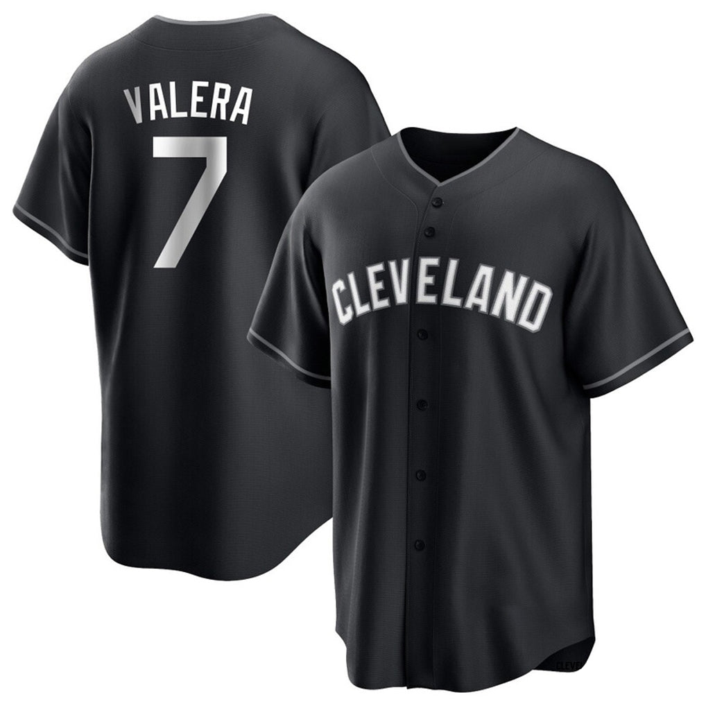 Cleveland Guardians #7 George Valera Player Black HeidiMiller Home Game Stitched Jerseys