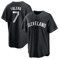 Cleveland Guardians #7 George Valera Player Black HeidiMiller Home Game Stitched Jerseys