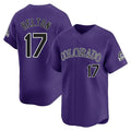 Colorado Rockies #17 Todd Helton Player Purple HeidiMiller Limited Home Stitched Jerseys