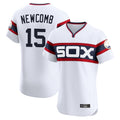 Chicago White Sox #15 Sean Newcomb Player White HeidiMiller T-shirt Limited Elite Home Stitched Jerseys