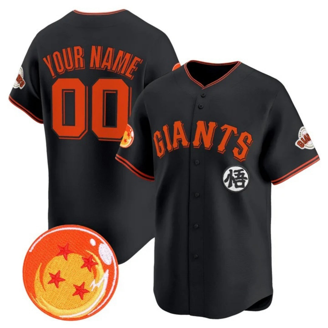 Custom San Francisco Giants x Dragon Ball Black HeidiMiller Vapor Premier Limited Jersey - All Stitched