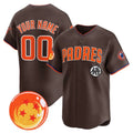 Custom San Diego Padres x Dragon Ball Brown HeidiMiller Vapor Premier Limited Jersey - All Stitched