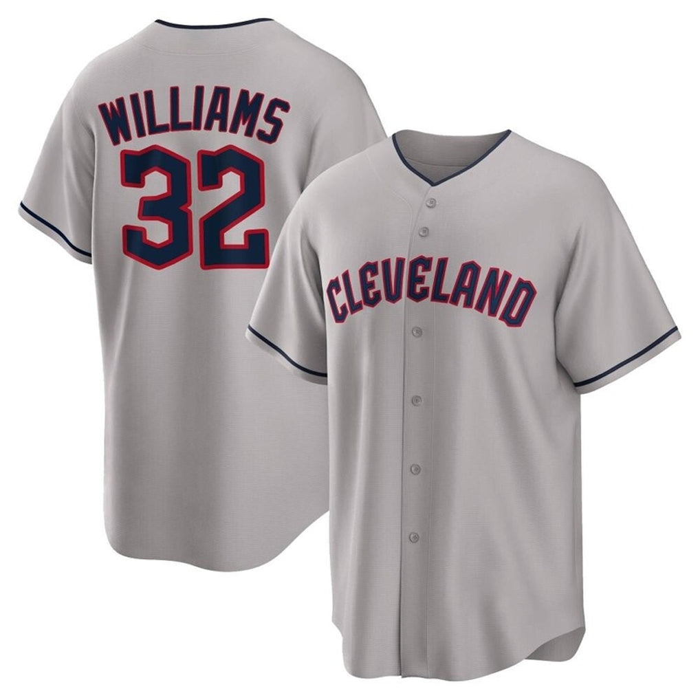 Cleveland Guardians #32 Gavin Williams Player Gray HeidiMiller Game Home Stitched Jerseys