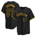 Cleveland Guardians #37 Travis Bazzana Player Black HeidiMiller Snake Skin City Home Game Stitched Jerseys