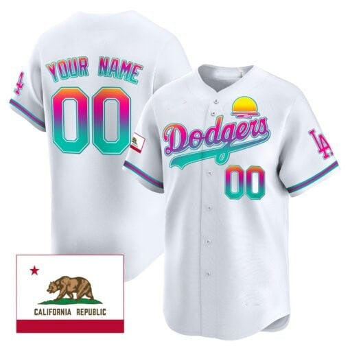 Custom Los Angeles Dodgers 2024 Los Angeles City Style Vapor Premier Limited Jersey ¨C All Stitched-White HeidiMiller