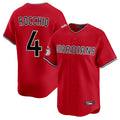 Cleveland Guardians #4 Brayan Rocchio Player Red HeidiMiller Limited Home Stitched Jerseys
