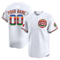 Custom Chicago Cubs Mexico Vapor Premier Limited Jersey ¨C All Stitched-White HeidiMiller