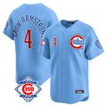 Chicago Cubs #4 Pete Crow-Armstrong Player Light Blue HeidiMiller 150th Anniversary Limited Home Stitched Jerseys