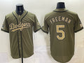 Los Angeles Dodgers #5 Freddie Freeman Olive HeidiMiller 2026 Armed Forces Day Stitched Jersey