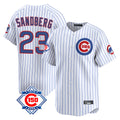 Chicago Cubs #23 Ryne Sandberg Player White HeidiMiller 150th Anniversary Limited Home Game Stitched Jerseys