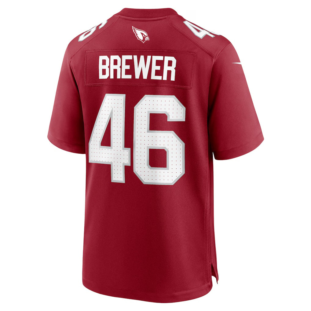 A.Cardinals #46 Aaron Brewer Cardinal HeidiMiller Team Game