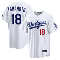 Los Angeles Dodgers #18 Yoshinobu Yamamoto Player White HeidiMiller Home Game Stitched Jerseys