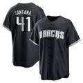 Arizona Diamondbacks #41 Carlos Santana Player Black HeidiMiller Game Home Stitched Jerseys