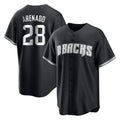 Arizona Diamondbacks #28 Nolan Arenado Player Black HeidiMiller Game Home Stitched Jerseys
