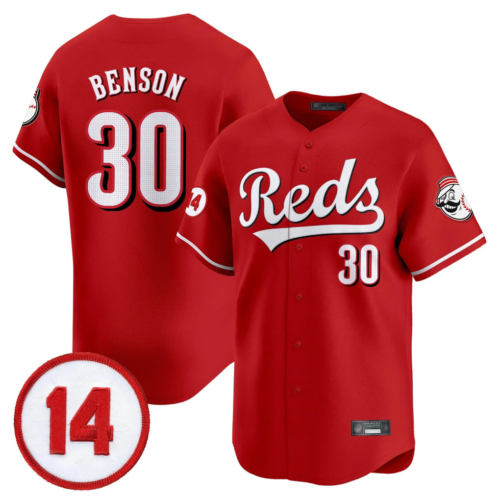 Cincinnati Reds #30 Ken Griffey Player Red HeidiMiller Vapor Premier Limited Home Stitched Jerseys