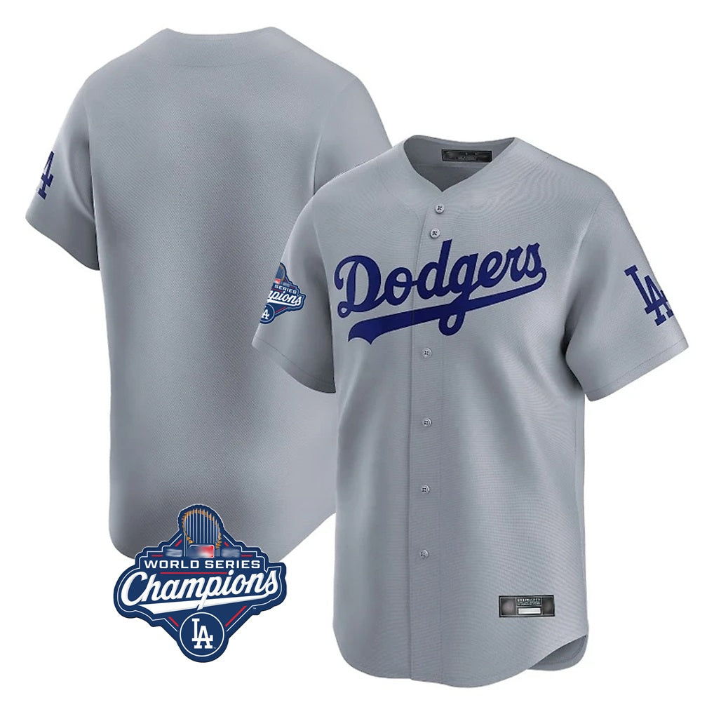 Los Angeles Dodgers Blank Player Gray HeidiMiller Limited Home World Series Meet Stitched Jerseys