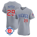 Chicago Cubs #29 Michael Busch Player Gray HeidiMiller Road 150th Anniversary Limited Elite Home Stitched Jerseys