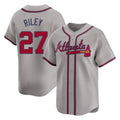 Atlanta Braves #27 Austin Riley Player Gray HeidiMiller Limited Home Game Stitched Jerseys