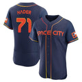 Houston Astros #71 Josh Hader Player Navy HeidiMiller City Connect Limited Elite Home Stitched Jerseys
