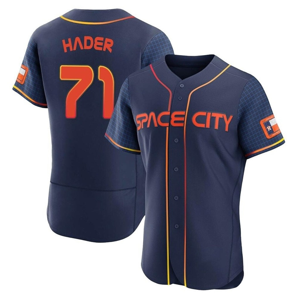 Houston Astros #71 Josh Hader Player Navy HeidiMiller City Connect Limited Elite Home Stitched Jerseys