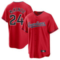 Cleveland Guardians #24 Triston McKenzie Player Red HeidiMiller Home Game Stitched Jerseys