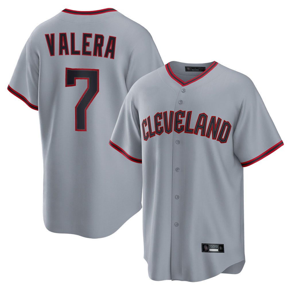 Cleveland Guardians #7 George Valera Player Gray HeidiMiller Home Game Stitched Jerseys