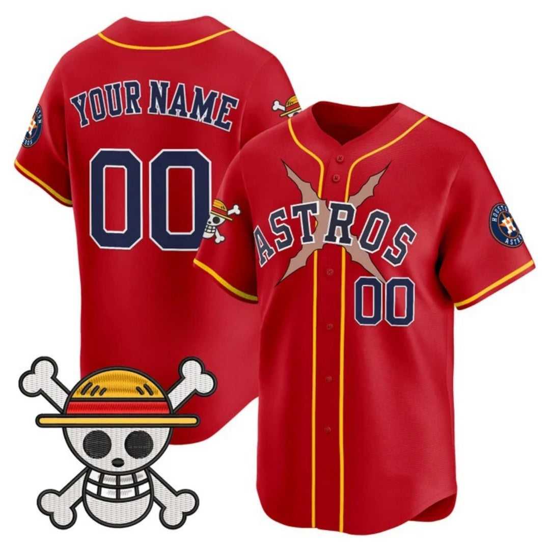 Custom Houston Astros x One Piece Red HeidiMiller Vapor Premier Limited Jersey - Stitched