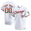Custom Chicago White Sox Mexico Vapor Premier Limited Jersey V3- All Stitched-White HeidiMiller