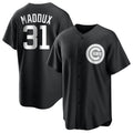 Chicago Cubs #31 Greg Maddux Player Black HeidiMiller Game Stitched Jerseys