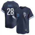 Kansas City Royals #28 Kyle Isbel Player Navy HeidiMiller City Connect Limited Home Stitched Jerseys