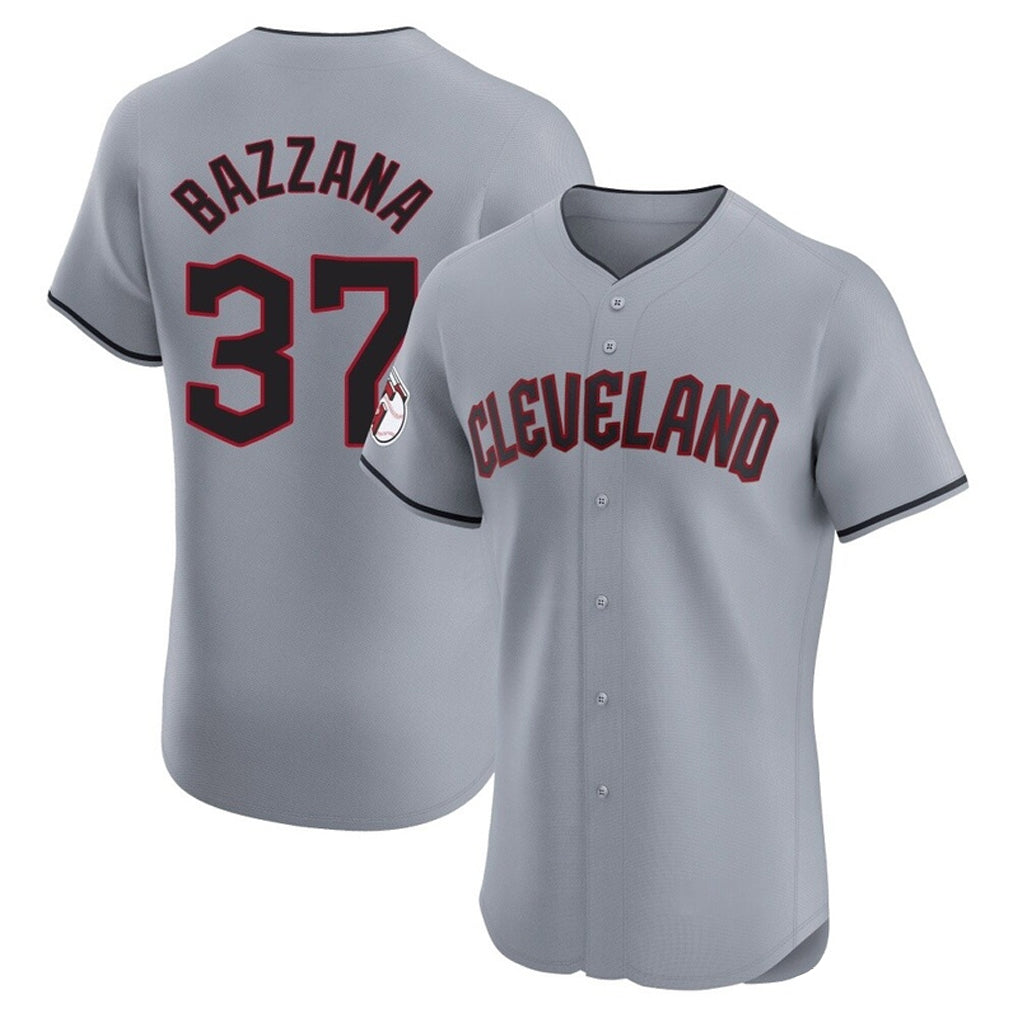 Cleveland Guardians #37 Travis Bazzana Player Gray HeidiMiller Road Limited Elite Home Stitched Jerseys