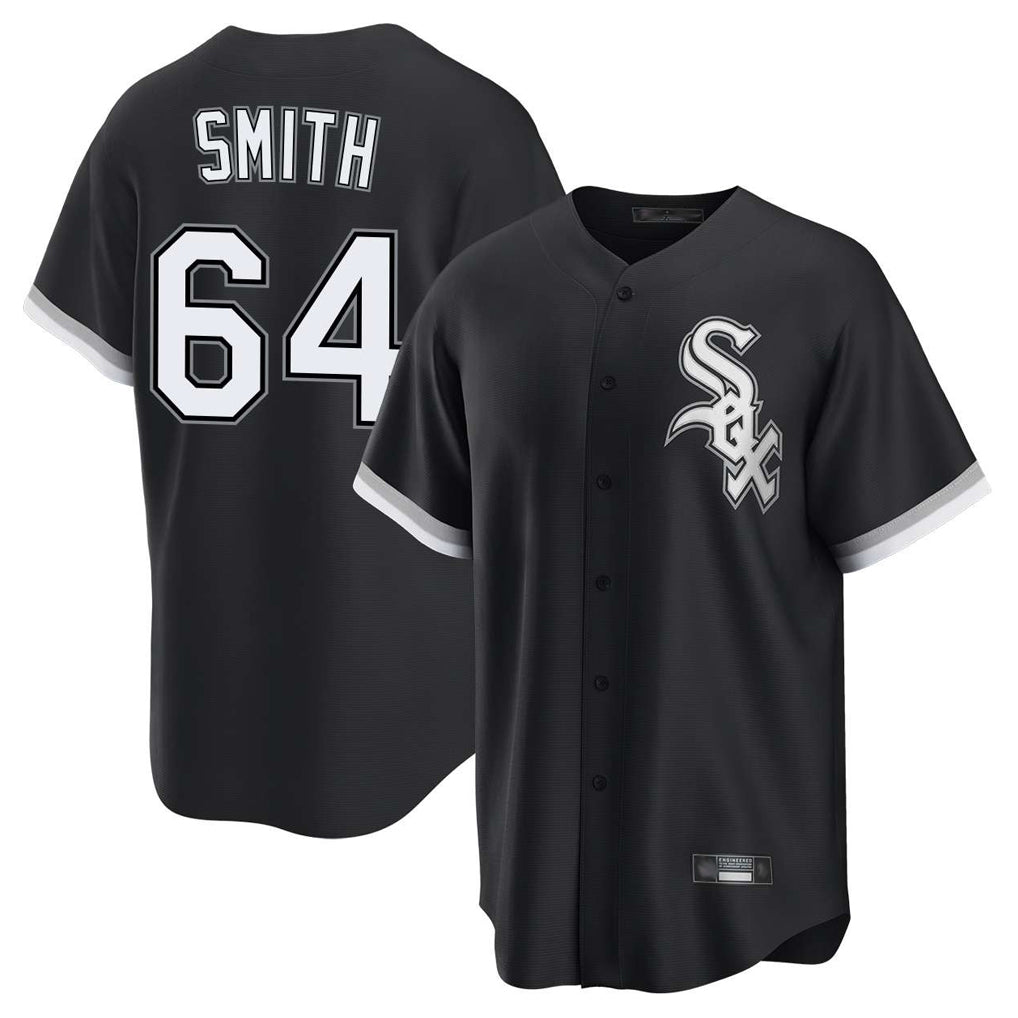 Chicago White Sox #64 Shane Smith Player Black HeidiMiller Home Game Stitched Jerseys