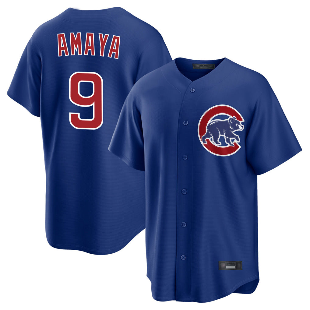 Chicago Cubs #9 Miguel Amaya Player Royal HeidiMiller Home Game Stitched Jerseys