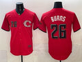 Cincinnati Reds #26 Chase Burns Red HeidiMiller 2026 City Connect Stadium Stitched Jersey