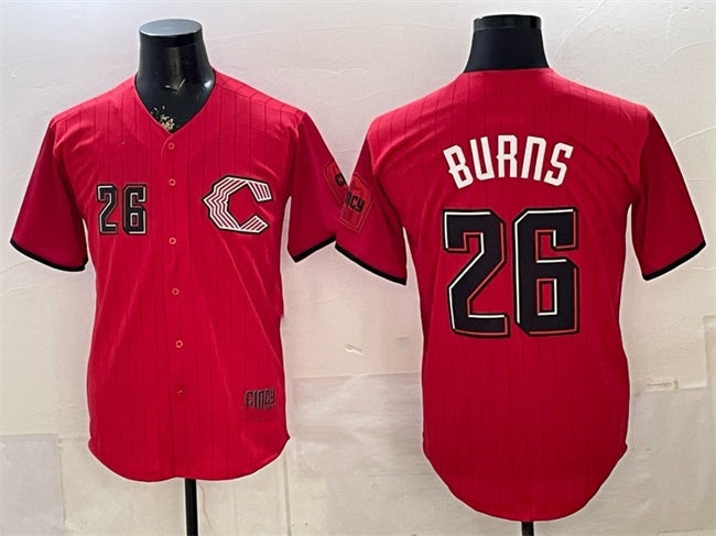 Cincinnati Reds #26 Chase Burns Red HeidiMiller 2026 City Connect Stadium Stitched Jersey