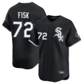 Chicago White Sox #72 Carlton Fisk Player Black HeidiMiller Limited Home Stitched Jerseys